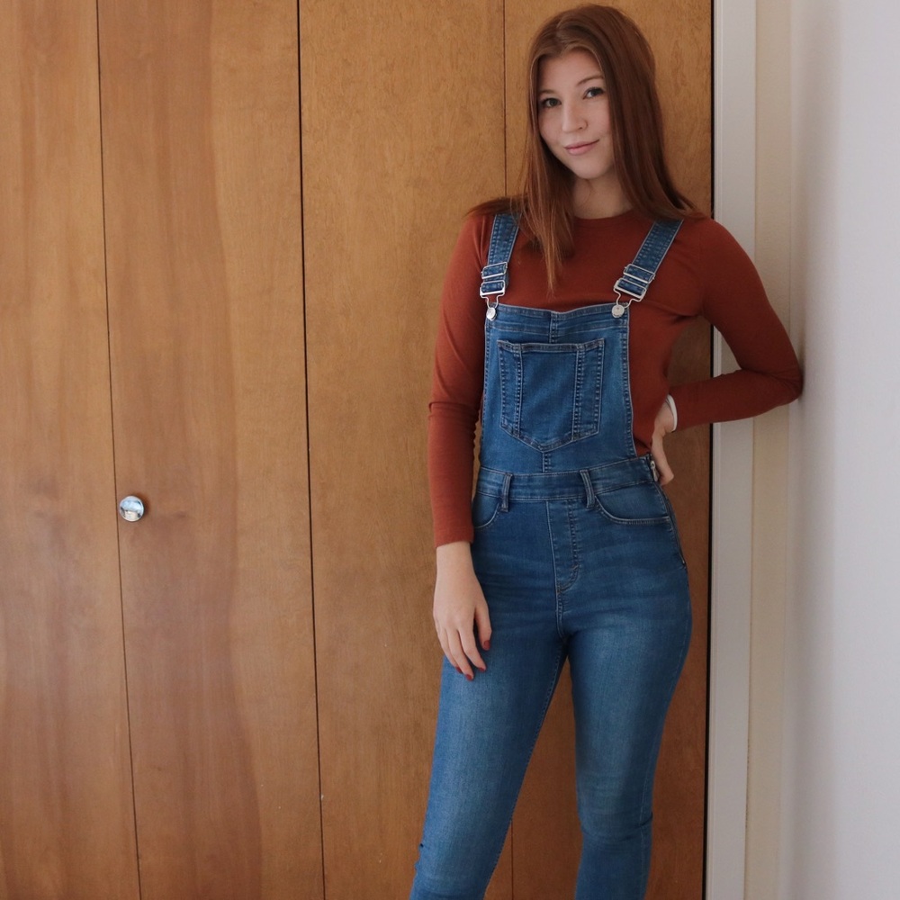 H&M denim overalls